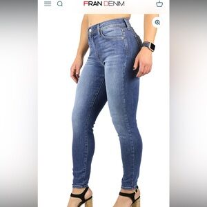 Fran Denim Mika medium wash size 30.